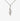 Bild på ett halsband i silver från Goddess-kollektionen. Kedja med ett hängande hänge i form av en kvinna bärandes på en pärla. Vit bakgrund.