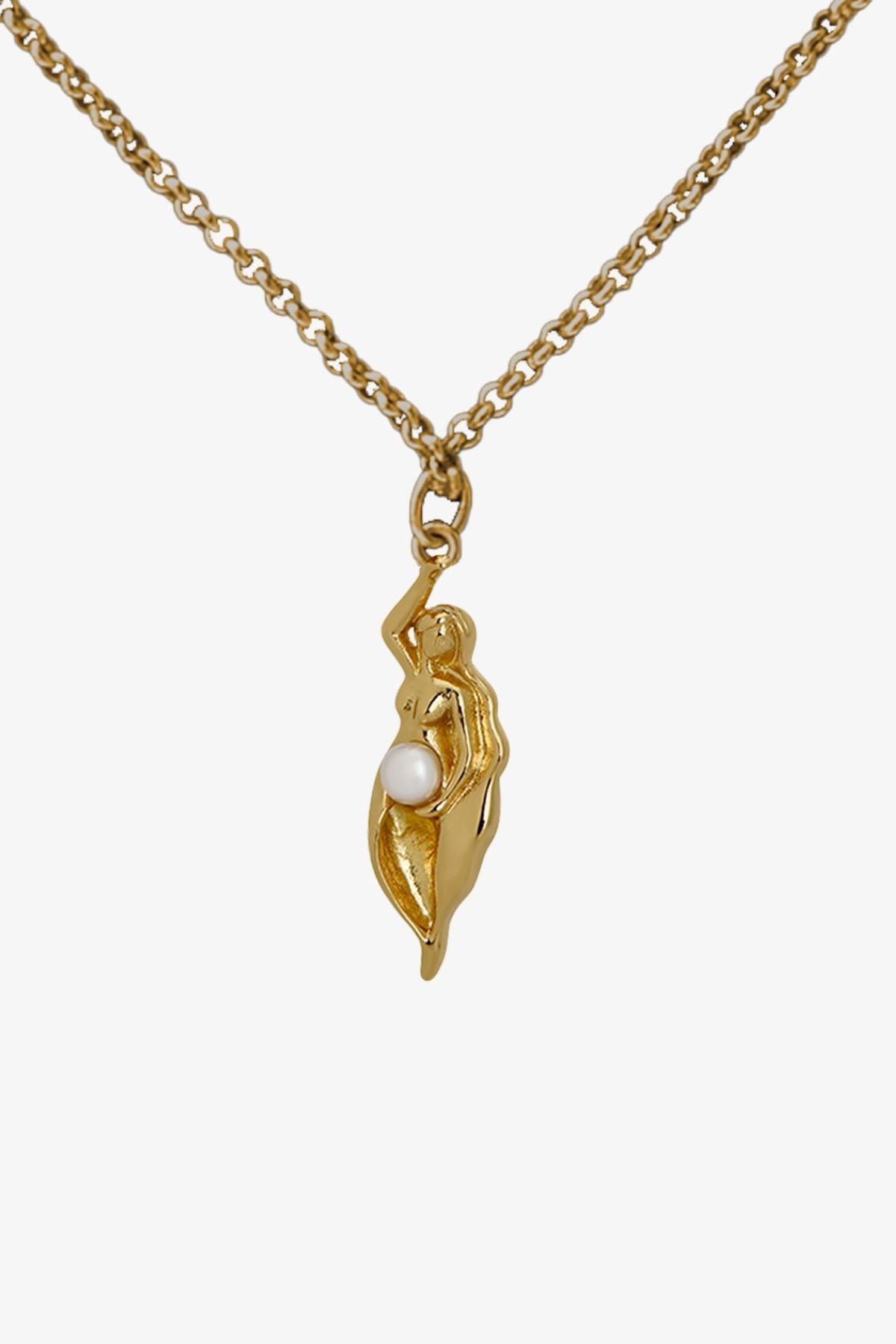 OYS GODDESS CHARM on CHAIN Gold