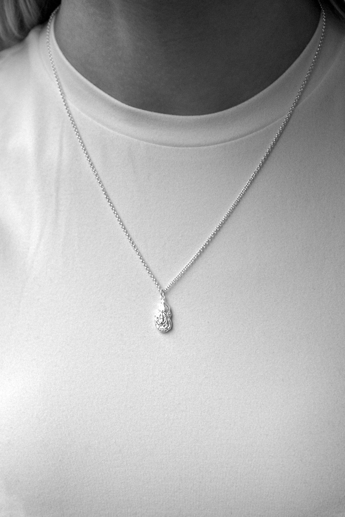 Necklace Gigas oyster Silver