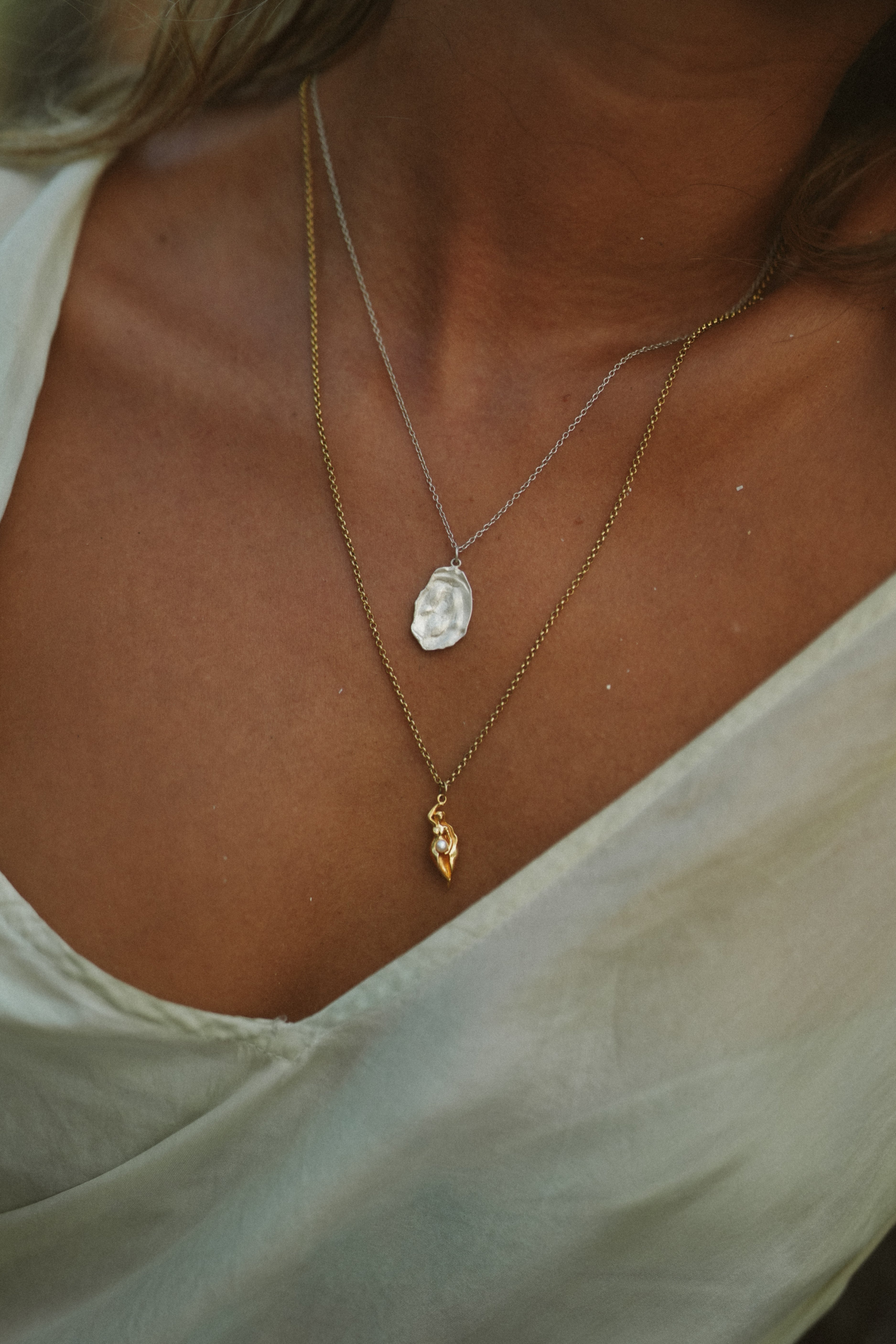 Necklace Oyster Silver